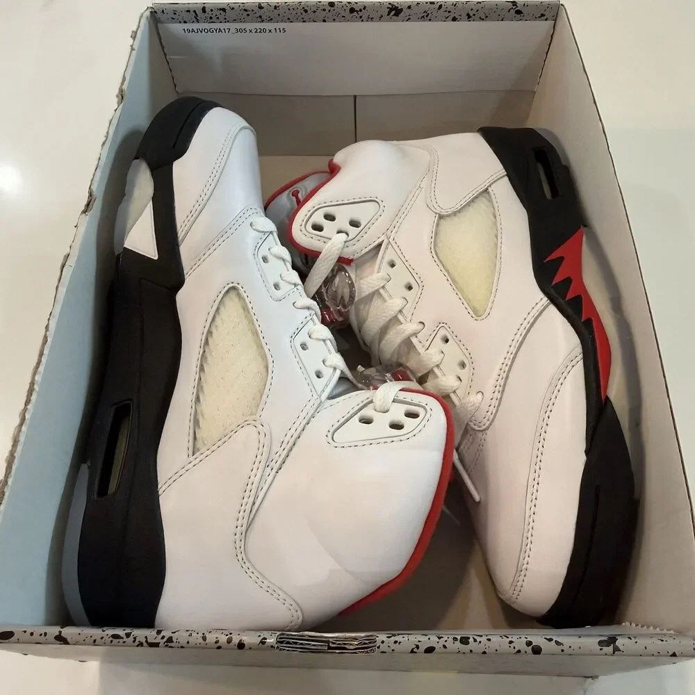 Nike Air Jordan Retro 5 Fire Red 2020 Sz 5.5 Men/ 7 Wmn BRAND NEW Sneakers Shoes